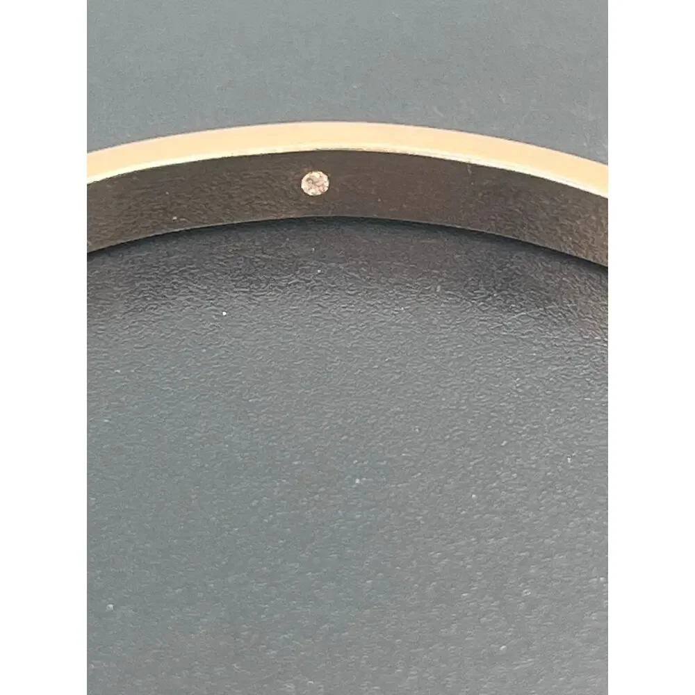 Kate‎ Spade NY Set in Stone Metal  Crystal Hinged Bangle Bracelet - Picture 7 of 14